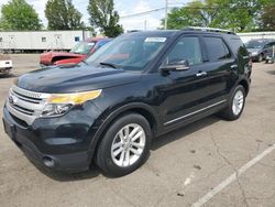 Salvage cars for sale at Moraine, OH auction: 2014 Ford Explorer XLT