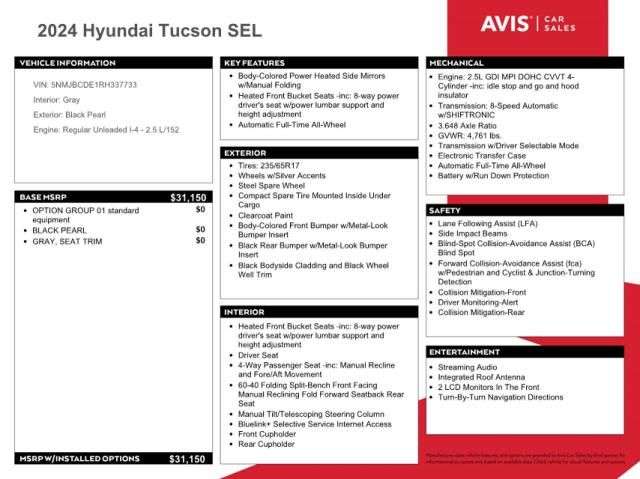 2024 Hyundai Tucson SEL