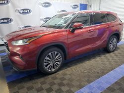 Salvage cars for sale at Tifton, GA auction: 2022 Toyota Highlander Platinum