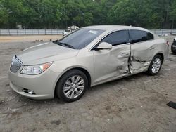 Salvage cars for sale from Copart Austell, GA: 2012 Buick Lacrosse Premium