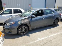 Salvage cars for sale at Vallejo, CA auction: 2015 Toyota Corolla L