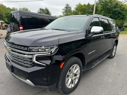 Salvage cars for sale from Copart North Billerica, MA: 2021 Chevrolet Suburban K1500 Premier