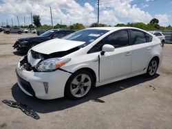Salvage cars for sale from Copart Miami, FL: 2013 Toyota Prius