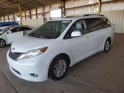 Salvage cars for sale from Copart Phoenix, AZ: 2013 Toyota Sienna XLE