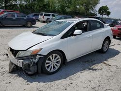 Salvage cars for sale at Cicero, IN auction: 2012 Honda Civic EX