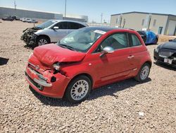 Fiat 500 Lounge salvage cars for sale: 2015 Fiat 500 Lounge