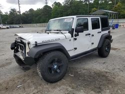 Salvage cars for sale at Savannah, GA auction: 2012 Jeep Wrangler Unlimited Rubicon