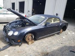Salvage cars for sale at Jacksonville, FL auction: 2013 Bentley Continental GTC V8