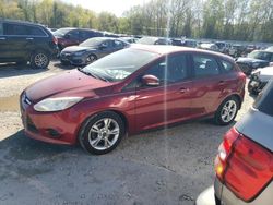 Salvage cars for sale at North Billerica, MA auction: 2013 Ford Focus SE