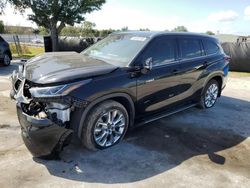 Toyota Highlander salvage cars for sale: 2021 Toyota Highlander Hybrid Limited