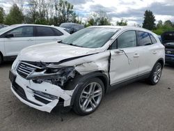Lincoln mkc Reserve salvage cars for sale: 2017 Lincoln MKC Reserve