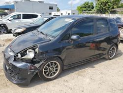 Salvage cars for sale from Copart Opa Locka, FL: 2008 Honda FIT Sport