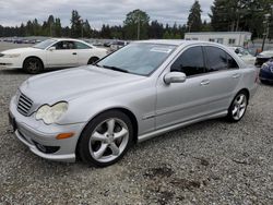 Salvage cars for sale from Copart Graham, WA: 2005 Mercedes-Benz C 230K Sport Sedan