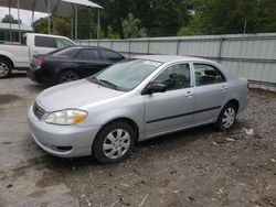 Salvage cars for sale at Savannah, GA auction: 2007 Toyota Corolla CE