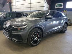 Salvage cars for sale at East Granby, CT auction: 2019 Audi Q8 Premium Plus S-Line