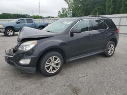 Salvage cars for sale at Dunn, NC auction: 2017 Chevrolet Equinox LT