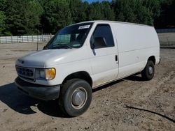 Salvage trucks for sale at Gainesville, GA auction: 2001 Ford Econoline E250 Van