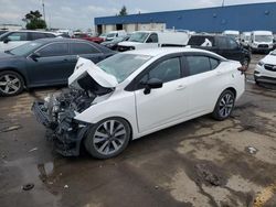 Salvage cars for sale at Woodhaven, MI auction: 2020 Nissan Versa SR