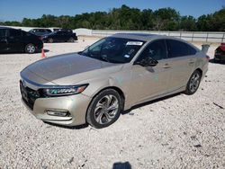 Salvage cars for sale from Copart New Braunfels, TX: 2018 Honda Accord EXL