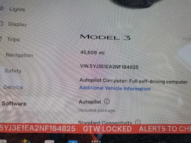 2022 Tesla Model 3