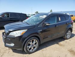 Salvage cars for sale from Copart Woodhaven, MI: 2015 Ford Escape Titanium
