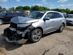 Acura mdx Technology salvage cars for sale: 2017 Acura MDX Technology