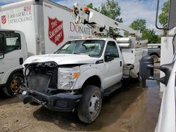 Salvage trucks for sale at Elgin, IL auction: 2015 Ford F450 Super Duty