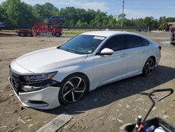 Salvage cars for sale at Waldorf, MD auction: 2020 Honda Accord Sport