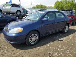 Salvage cars for sale at East Granby, CT auction: 2008 Toyota Corolla CE