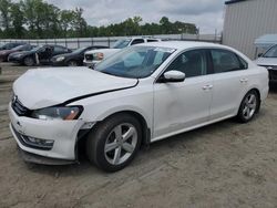 Salvage cars for sale from Copart Spartanburg, SC: 2015 Volkswagen Passat S