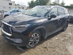 Salvage cars for sale from Copart Opa Locka, FL: 2023 Infiniti QX60 Luxe