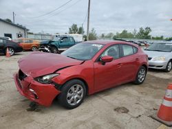 Salvage cars for sale at Pekin, IL auction: 2014 Mazda 3 Sport