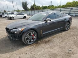 Salvage cars for sale at Miami, FL auction: 2019 KIA Stinger GT2
