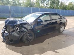 Salvage cars for sale from Copart Atlantic Canada Auction, NB: 2018 Toyota Corolla L