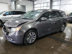Salvage cars for sale from Copart Ham Lake, MN: 2014 Honda Odyssey Touring