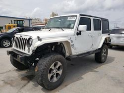 Salvage cars for sale at New Orleans, LA auction: 2018 Jeep Wrangler Unlimited Sahara