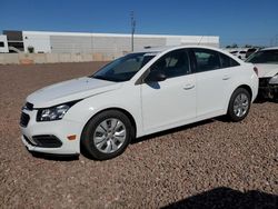 Vehiculos salvage en venta de Copart Phoenix, AZ: 2015 Chevrolet Cruze LS