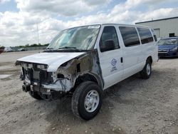 Salvage cars for sale from Copart Kansas City, KS: 2013 Ford Econoline E350 Super Duty Wagon