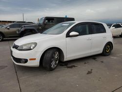Salvage cars for sale from Copart Grand Prairie, TX: 2013 Volkswagen Golf