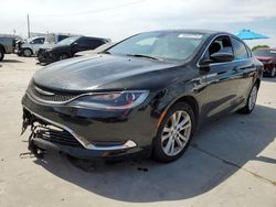 Salvage cars for sale at Grand Prairie, TX auction: 2015 Chrysler 200 Limited