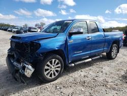 Salvage cars for sale at West Warren, MA auction: 2016 Toyota Tundra Double Cab Limited