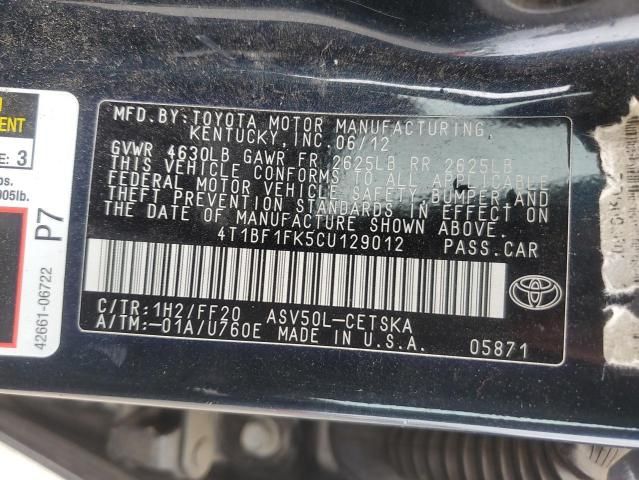 2012 Toyota Camry Base