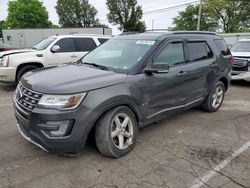 Salvage cars for sale at Moraine, OH auction: 2017 Ford Explorer XLT