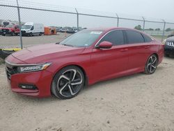 Salvage cars for sale at Houston, TX auction: 2019 Honda Accord Sport