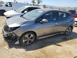 Salvage cars for sale at San Martin, CA auction: 2018 Nissan Leaf S