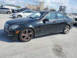 Salvage cars for sale from Copart New Orleans, LA: 2011 Mercedes-Benz C 300 4matic