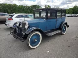 Vehiculos salvage en venta de Copart Glassboro, NJ: 1927 Chevrolet CAP