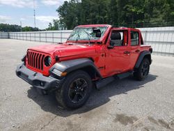 Salvage cars for sale from Copart Dunn, NC: 2021 Jeep Wrangler Unlimited Sport