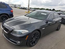 Salvage cars for sale at Grand Prairie, TX auction: 2011 BMW 535 I