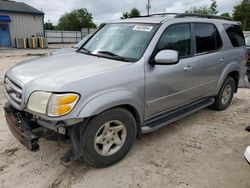 Salvage cars for sale from Copart Midway, FL: 2002 Toyota Sequoia SR5